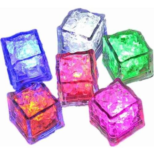12pcs LED Ice Cubes Glowing Party Ball Flash Light Glass Christmas Bar Wine Luminous Neon Supplies Festival Wedding Decorat L0J1