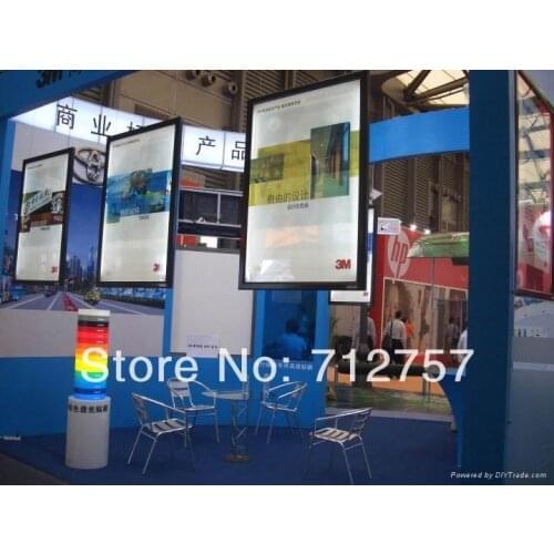 3PCS A1 Double sided Hanging Aluminum Led Poster Frame Advertising Light Boxes