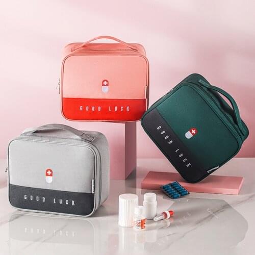 Outdoor Travel Portable Medicine bag Household Medical Storage bag Family Medicine Box Empty First Aid Kit