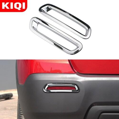 Car tyling cover detector ABS Chrome lamp rear tail fog Light Trim frame lamp moulding for Chevrolet Trax 2014 2015 2016 2pcs