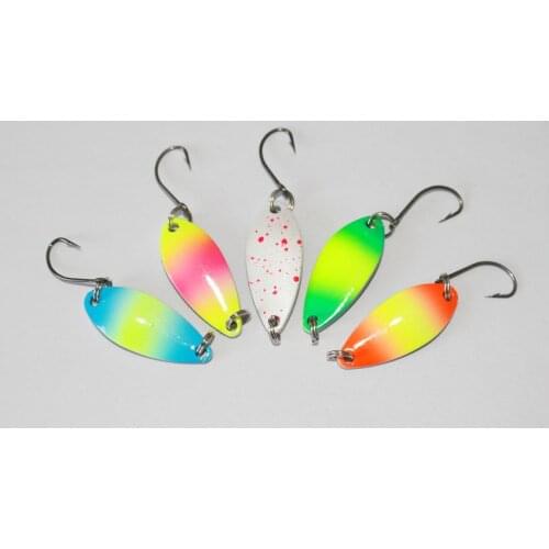 Free shipping 30pcs/lot 3.2cm 2.5g metal hard bait spoon lure fishing tackle pesca fishing lure single hook cheap fishing lure