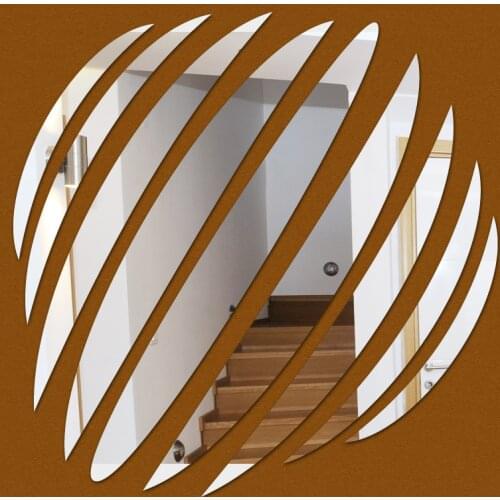 Large Multi-piece Package new limited sale hot ball pattern acrylic for mirror wall stickers home decoration