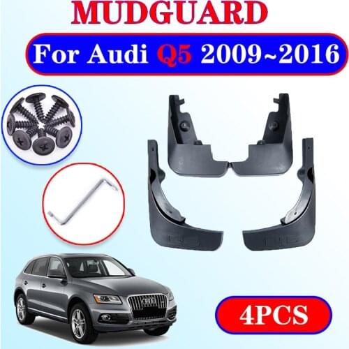 4 PCS Mudflap for Audi Q5 2009~2016 8R Fender Mud Flaps Guard Splash Flap Mudguard Car Accessories 2010 2011 2012 2013 2014 2015