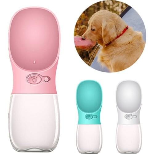 Pet Dog Water Bottle Accompanying Cup Outdoor Portable Leak Proof Lock Food Feeding Travel Walking For Pet Supplies Dog Bowl