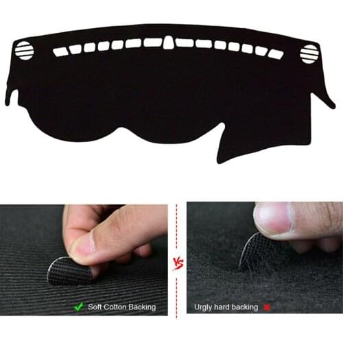 DWCX Polyester Black Dashboard Cover Pad Dashmat Dash Mat Fit For Hyundai Sonata Hybrid GLS SE Limited 2011 2012 2013 2014