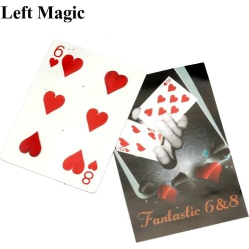 Fantastic 6 & 8 Moving Point - Card Magic Tricks Magician Gimmick Close Up Magic Props Card Professional Mentalism Comedy
