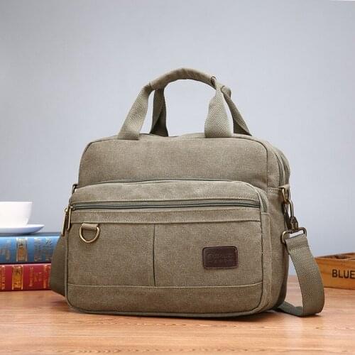 Classic Design Canvas Male Messenger Bag Casual vintage Shoulder Crossbody Bags High quality Women travel bags Multifunction