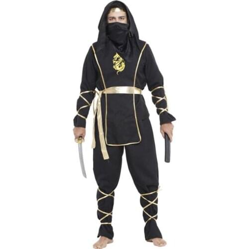 Halloween Party Men Jumpsuit Warrior Anime Cosplay Costume Kid Masquerade Ninja Akatsuki Sasuke Martial Arts Uniform