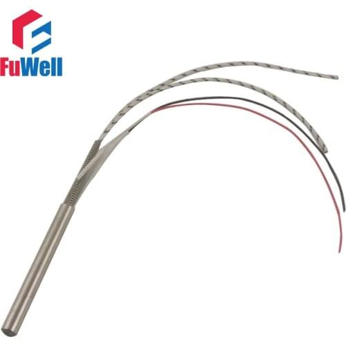 Accept Custom) 304 Stainless Steel Single Head Heating Cartridge Heater with Type K Thermocouple 14mm Tube Diameter