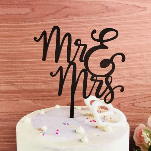 Mr and Mrs wedding cake topper,Wedding Party cake topper , Anniversary and Valentines Day Cake Topper Decoration Supplies