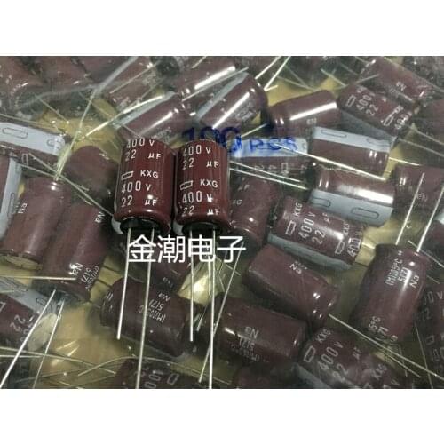 Original new 100% 400V22UF 12.5X20 KXG series EKXG401ELL220M 400V aluminum electrolytic capacitor (Inductor)