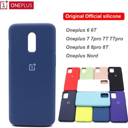 Oneplus 7 Pro Case Original Silicone Soft Ultrathin Shockproof Full Protective Cover Oneplus Nord One Plus 6 6T 7T Pro 8T Case