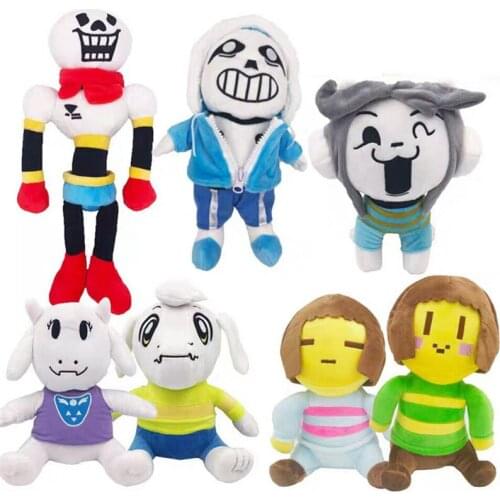 Plush Undertale Toy Stuffed Soft Sans Toriel Frisk Chara Toy Cartoon Birthday Dolls For Children