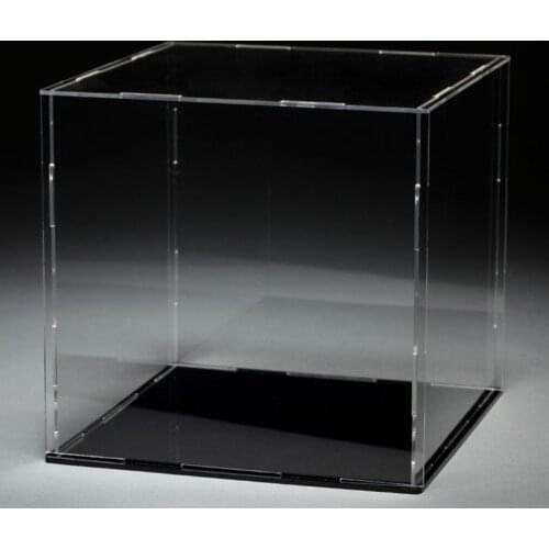 Black Base Clear Acrylic Showcase Dustproof Model Toy Display Case Action Figures Collectibles Show Box
