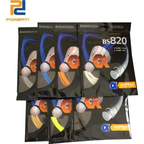 Powerti 5pcs/lot 0.70mm Badminton Racket String 22lbs-30lbs Training Racket String Made in Taiwan BS-820