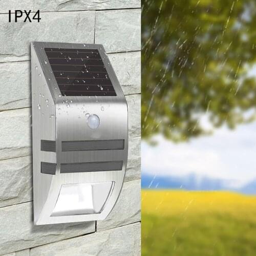 Solar LED Light Garden Solar Powered LED Wall Light Motion Sensor Security Lamp Outdoor Lamp RF Yard Fence Solar Sensor Lamp