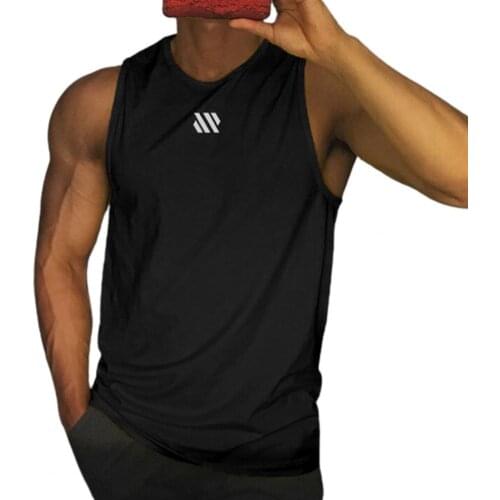 Workout Vest Sleeveless Breathable Polyester Sleeveless Men Vest for Summer
