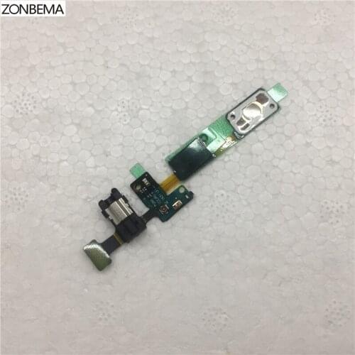 ZONBEMA 100pcs/lot New Home Button keypad Sensor Audio Jack Headphone Flex Cable For Samsung Galaxy J5 Prime On5 2016 G570