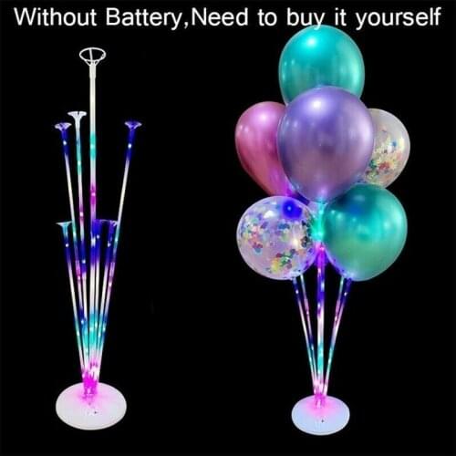 1 Set Plastic LED Balloon Column Base Table Support Holder Cup Stick Stand Ballons Accessories Party Decoration