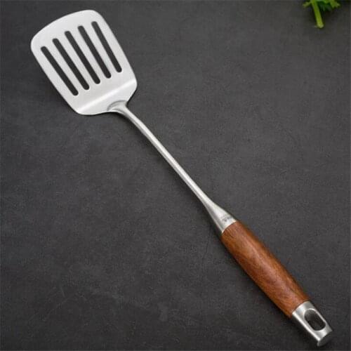 1Pcs Kitchen Wok Spatula And Ladle Tool Set 15 Inches Spatula For Wok Stainless Steel Wok Spatula Kitchen Bar Tools