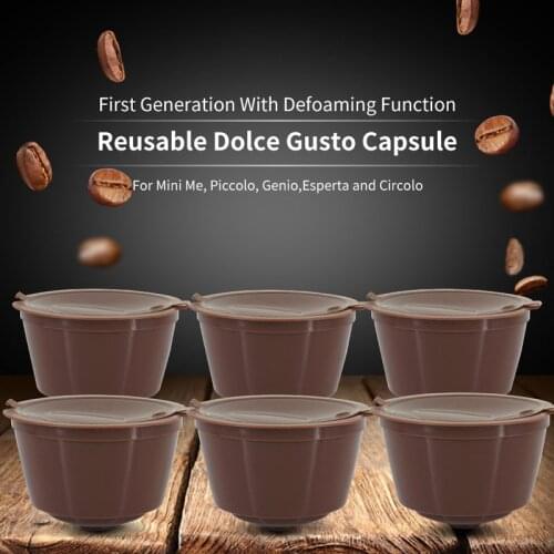 2pcs/3pcs Refillable Dolce Gusto coffee Capsule nescafe dolce gusto reusable Dolce Gusto Capsules With 1Pcs Spoon Taste Sweet