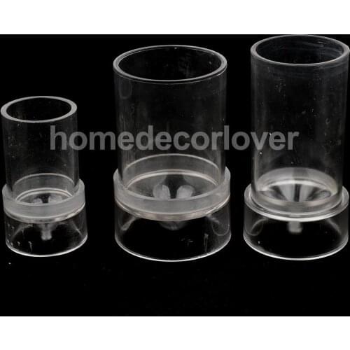 3 Pieces Different Size Plastic Clear Candle Molds Soap Mold DIY for Handmade Candles Making Accessories and Containers
