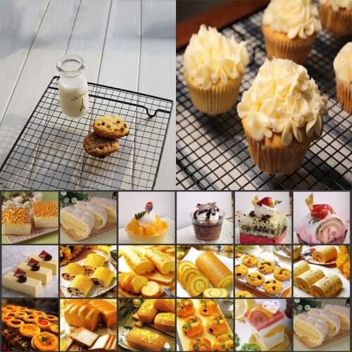 Nonstick Metal Cake Cooling Rack Net Cookies Biscuits Bread Muffins Drying Stand Cooler Holder Kitchen Baking Tools