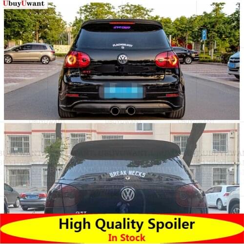 Car Rear Roof Lip Spoiler for Volkswagen VW Golf 5 V MK5 R32 GTI 2006-2009 Car Rear Trunk Spoiler Wing Boot Lip Carbon Fiber