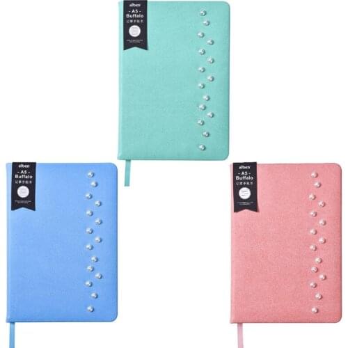 A5 Business Leather Notebook Journal Agenda Lined Paper Diary Planner Notepad