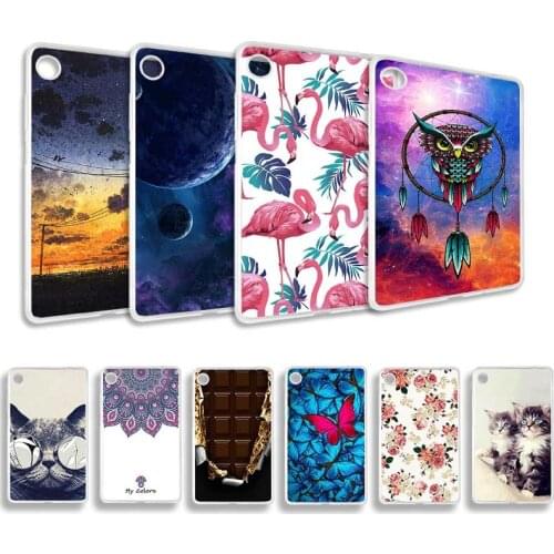 Case for Lenovo Tab M7 TB-7305F TB-7305X TB-7305I Case Coque 3D DIY Painted Cartoon Pattern Soft Silicone TPU Tablet Cover Funda