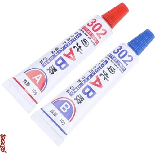 2pcs Super Strong A/B Glue Epoxy Clear Glue Adhesive Resin Immediate Glue Pegame for Fix Metal Wood Glass Ceramics Rigid Plastic