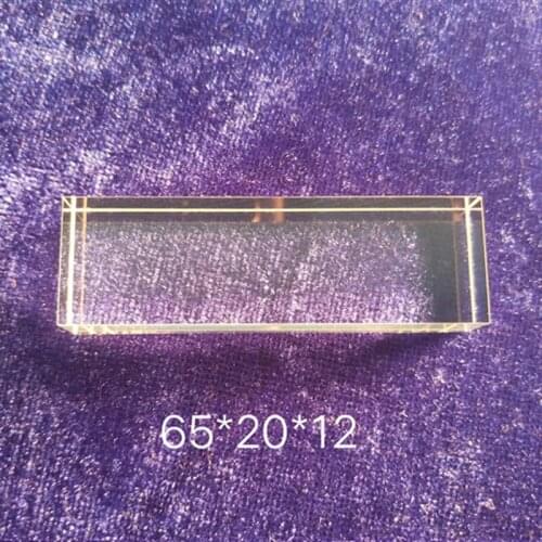 65*20*12 MM photon hair removal instrument light guide crystal, E light hair removal beauty instrument light guide crystal