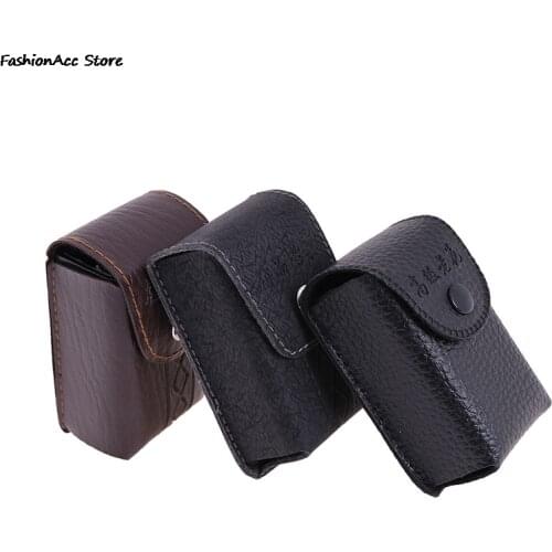 1 PCS Portable Men Women Unisex Reading Glasses Box Folding Protective Leather Soft Bag 3 Styles Presbyopic Glasses Case