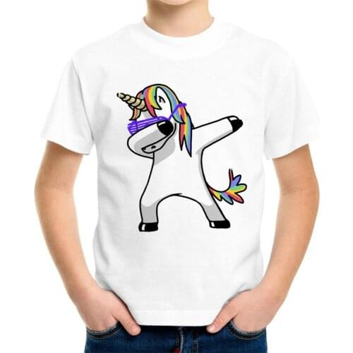 Joyonly 2018 Children 3d T-shirt Cute Unicorn Cat Rabbit Printed Dabbing T shirt Boys Girls Cool Tops Kids Baby Clothes 4-20Y