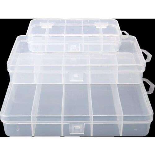 1pc S/m/l New Fishing Brown Accessory Box Abs Plastic Multifunctional Can Hang Sequined Fishing Lure Storage Box Luya Box