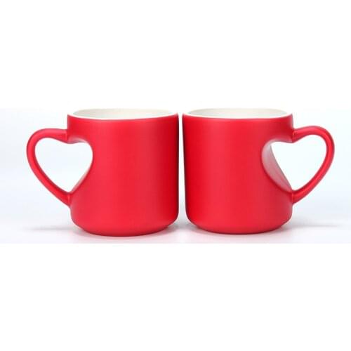 New style Photo Red mug best gift for friends Changing Color Mugs Ceramic Coffee Cup custom your photo on Teacup