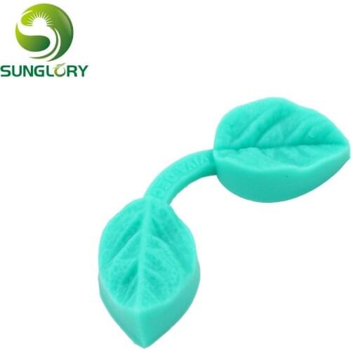 Mini Leaf Silicone Cake Mold Leaves Fondant Silicone Mold For Baking Button Mold Kitchen Cake Decorating Tools Color Green