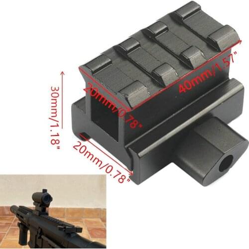 MIZUGIWA Tactical Quick Release 3 Slot Ring 20mm Dovetail Riser Weaver Picatinny Rail Scope Mount Hunting Caza Gun Airgun Pistol