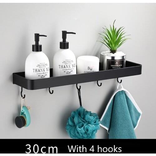 Bathroom Shelf Wall Shelves Corner Wall Mounted Aluminum Kitchen Storage Holder