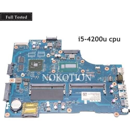 NOKOTION laptop motherboard For Dell inspiron 15R 5537 Mainboard VBW00 LA-9981P CN-0K5RR0 K5RR01 SR170 I5-4200U CPU HD8670M gpu