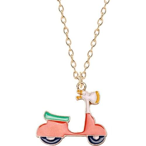 2020 New Hip Hop Men And Women Fashion Necklace Electric Car Punk Gothic Pendant Simple Clavicle Chain Wild Single Product Gift