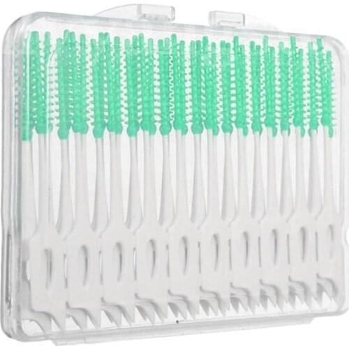 New 40Pcs Soft Clean Between Interdental Floss Brushes Dental Oral Care Tool X7YB