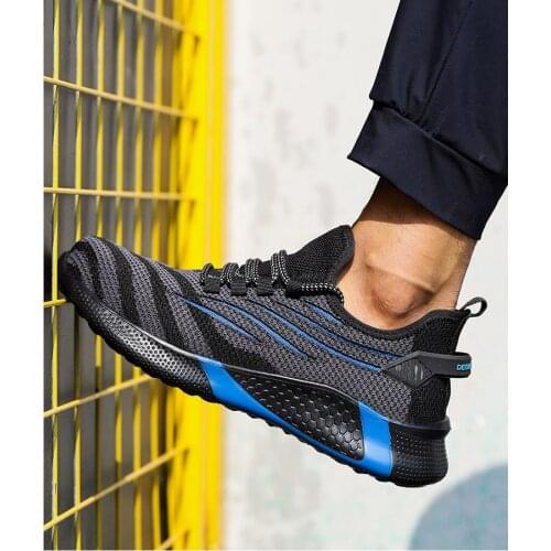 Anti-puncture Working Sneakers Male Indestructible Work Shoes Men Boots Lightweight Men Shoes Safety Boots Men Work Safety Shoe