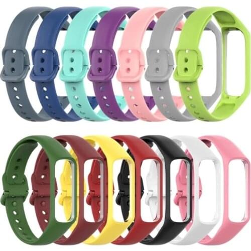 Strap For Samsung Galaxy Fit-e R375 Rubber Wristband Bracelet Replacement For Samsung Galaxy Fit-e R375 Wrist Color Soft Strap