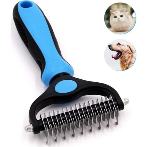Pet Grooming Brush Hair Removal Comb for Dogs Cats Brush Cleaning Accessories Suitable For Pets With Matted Long Curly Hair