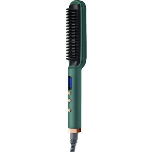 Air Comb LED Display Dry & Wet Thermostatic Curly And Straight 2 In 1 Hot Air Comb Anti Scalding Negative Ions