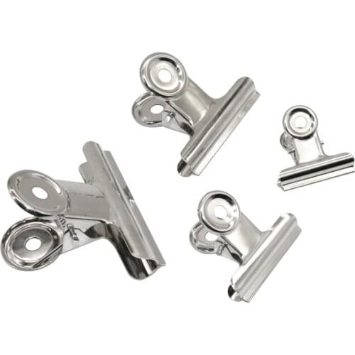 1pcs Metal Binder Clips Tickets Photos Binder Grips Document Photo Paper Clamp Office School Binding Supplies Metal Silver