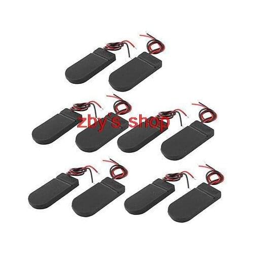 10 Pcs 2 x 3V CR2032 Coin Cell Button Battery Holder Case Box w on/off Switch