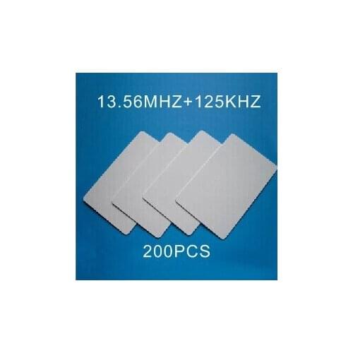 125 KHz&13.56MHz RFID dual frequency card EM4305 chip + F1108 ic card composite card