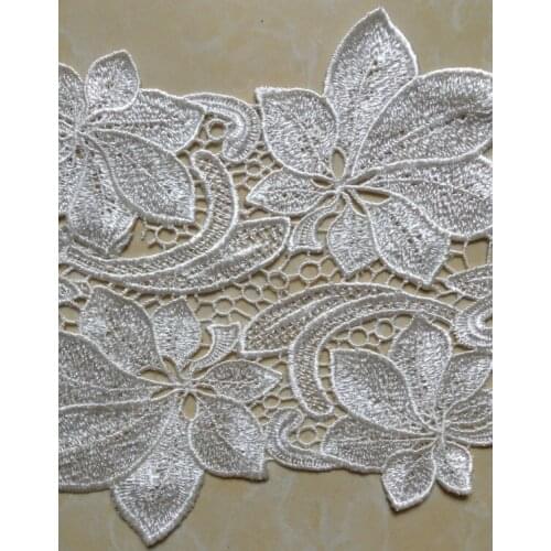 19cm luxurious water soluble embroidery big leaf lace,clothes and home item decoration accessories,XERY14329I